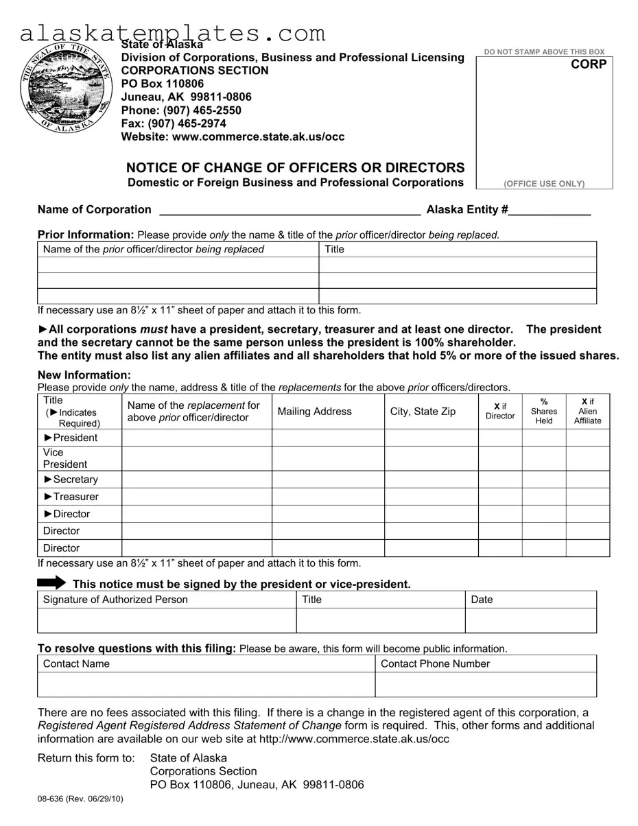 Fill in Your Alaska 08 636 Form
