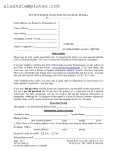 Fill in Your Alaska Guardianship Form